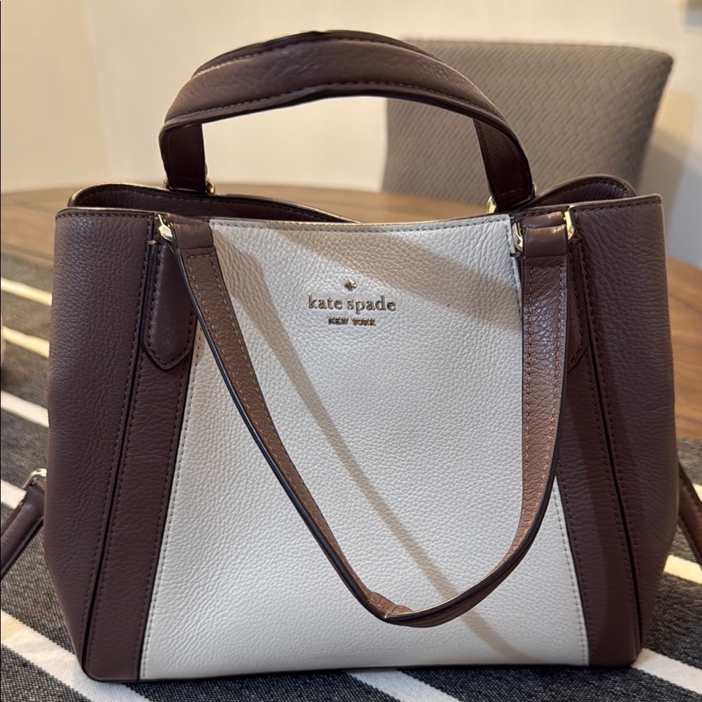 Kate Spade Brown and Cream Women's Bag